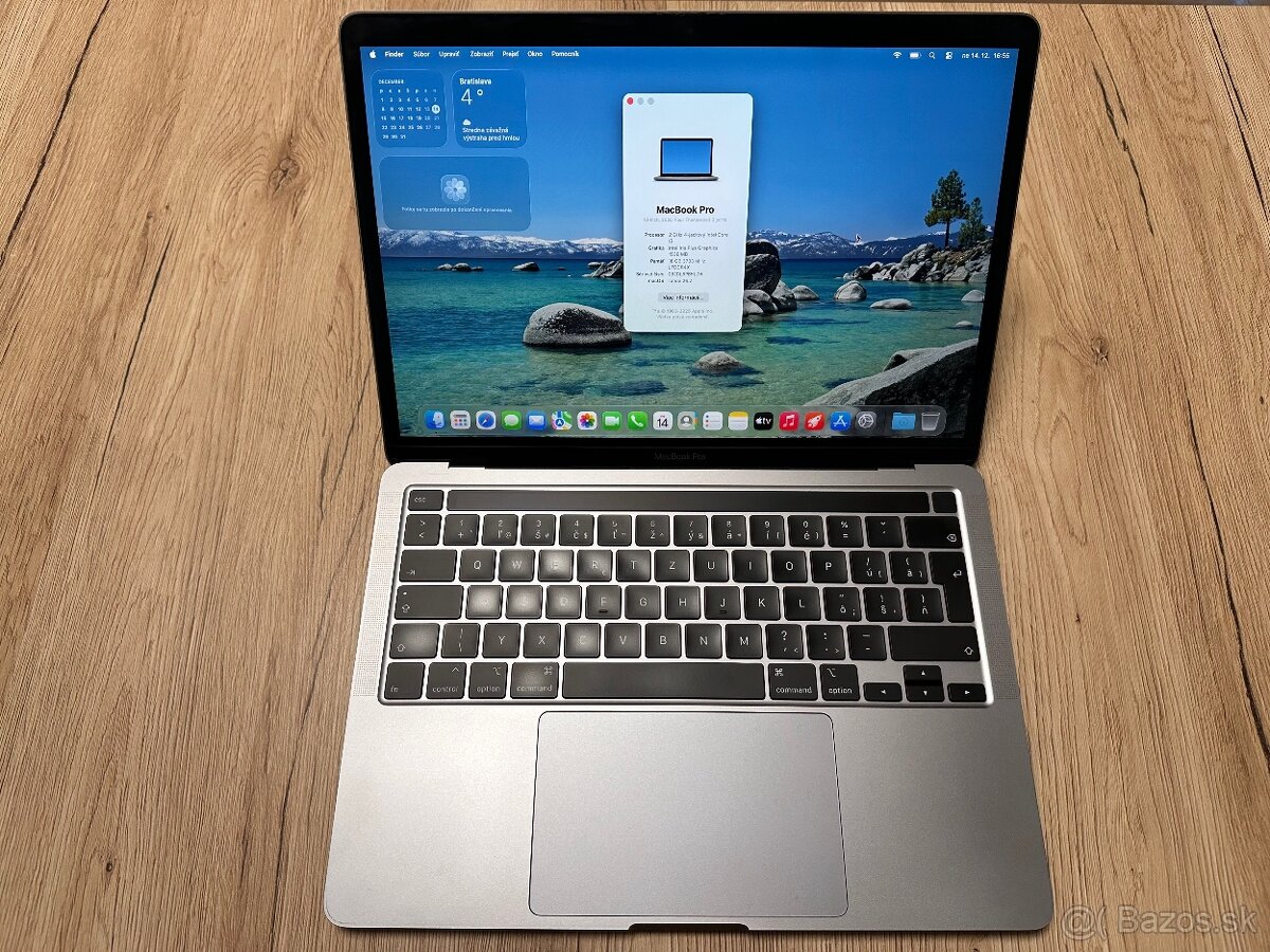 MacBook Pro 13" 2020 - 16GB RAM - 4x Thunderbolt - Touch Ba