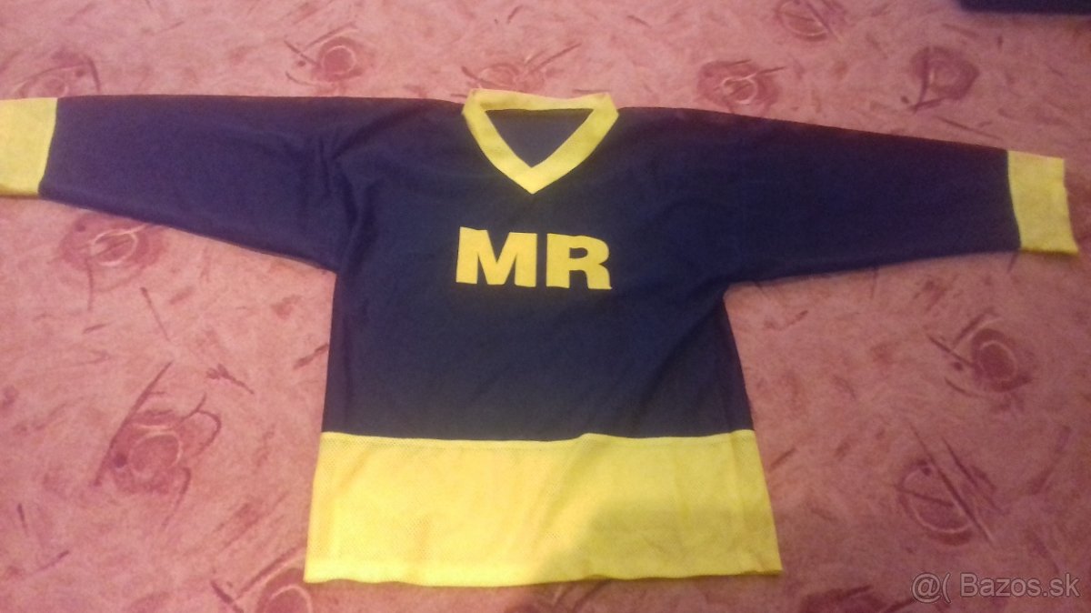 Hokejový dres/ hráčsky či brankársky, černo-žlutý, senior XL