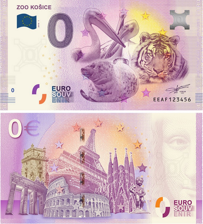 Predám 0 € bankovky od 3,30,-€ rok 2018