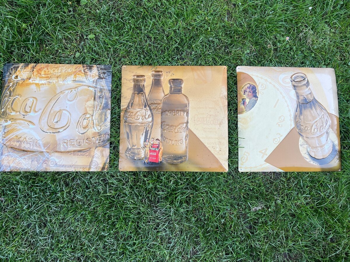 Smaltované tabule Coca Cola