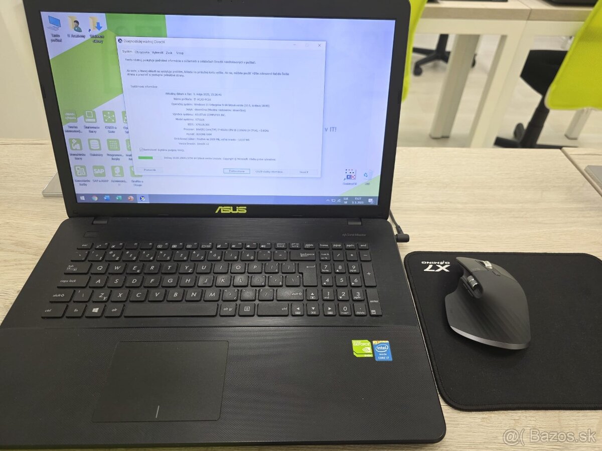 Notebook ASUS X751LN - 17 palcova obrazovka