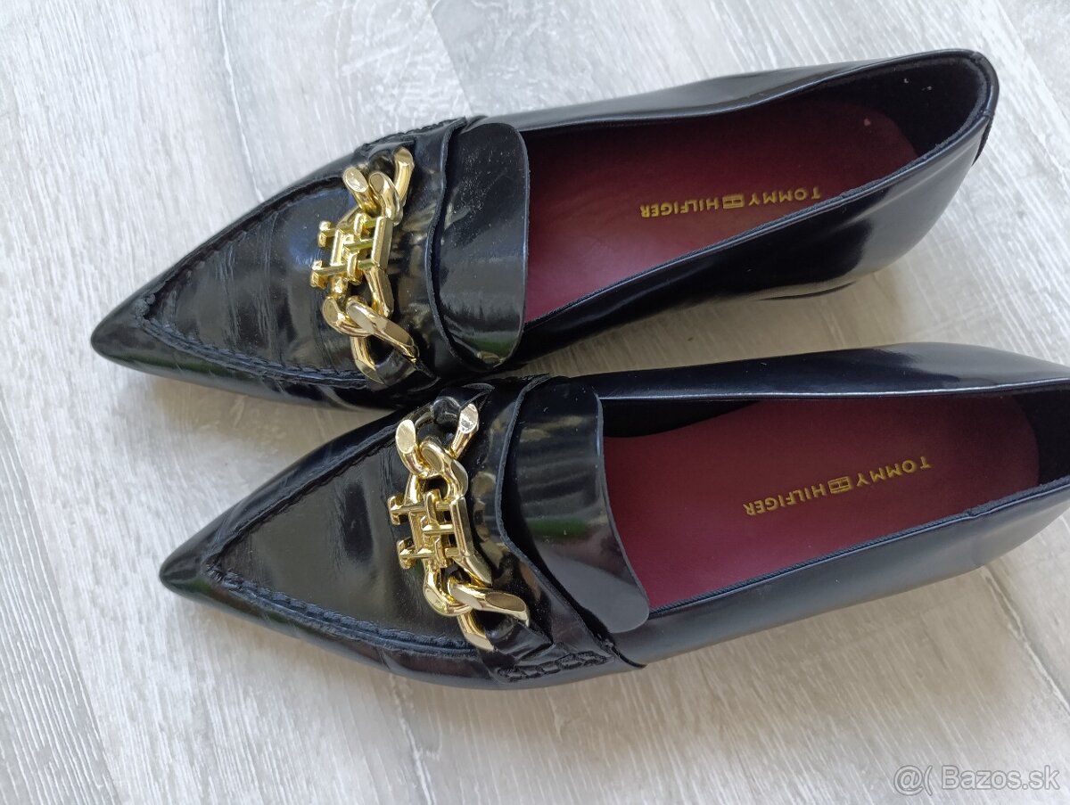 Dámske kožené topánky TOMMY HILFIGER -veľ. 37