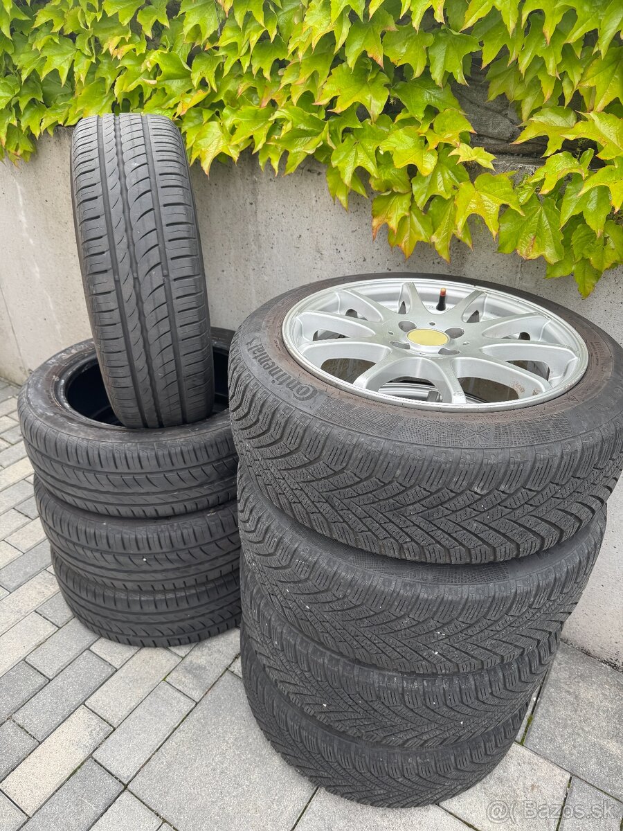 Dezent disky R16 7Jx16 ET38 4x100 + 8ks pneu Leto / Zima