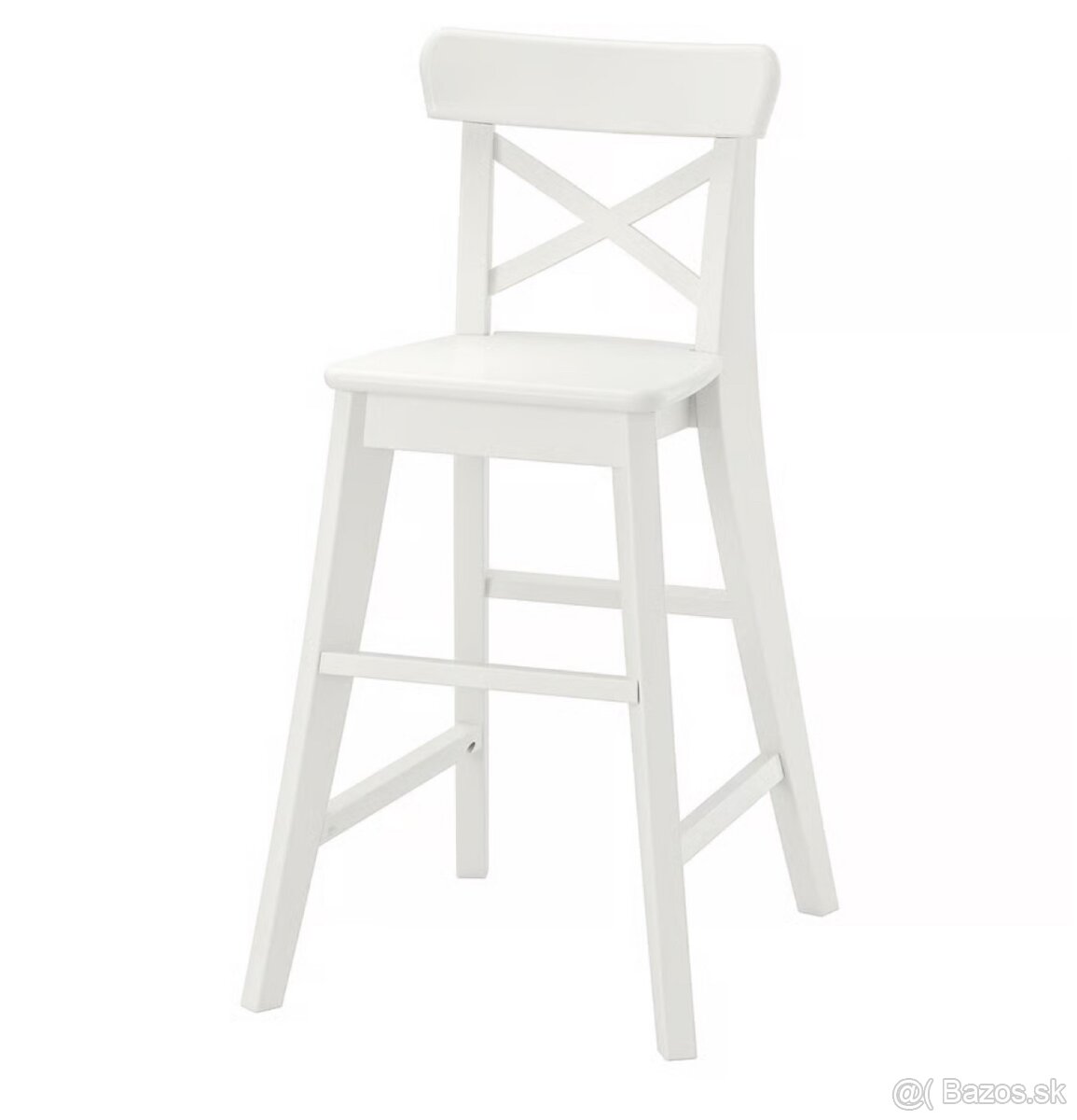 Detská vysoká stolička IKEA, biela