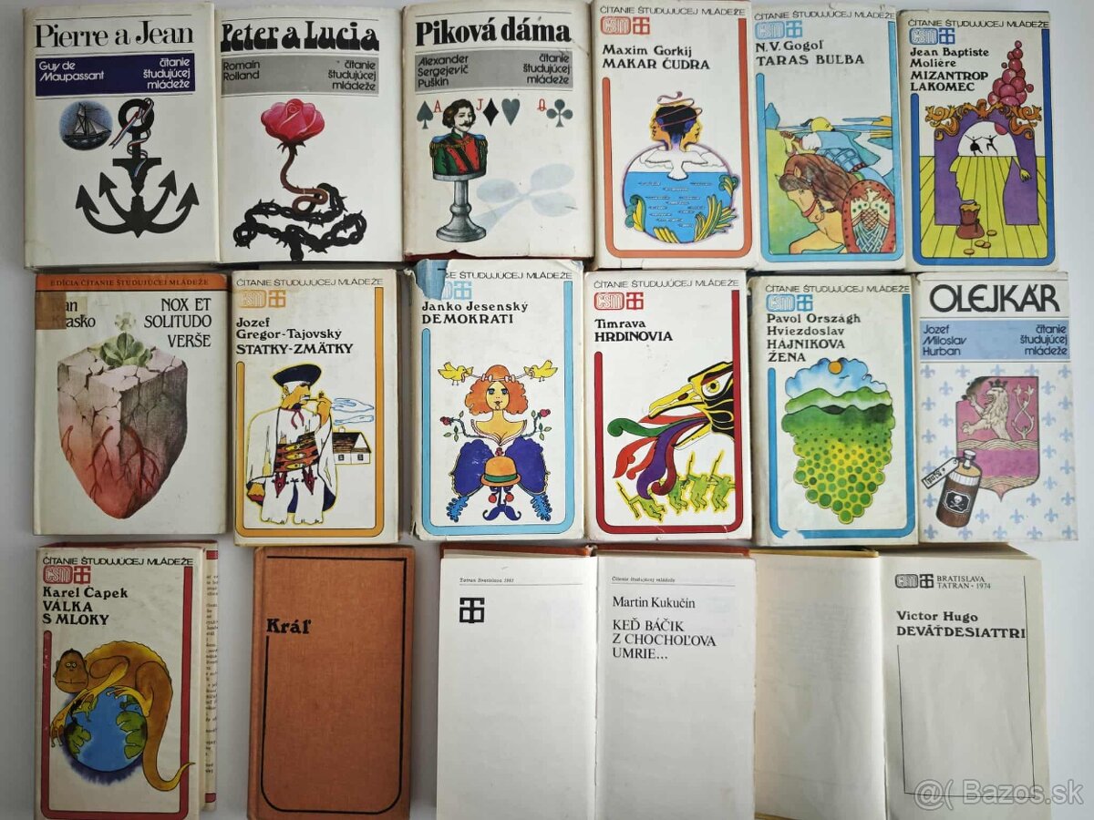 Knihy z edície "Čítanie študujúcej mládeže" (16 kníh)