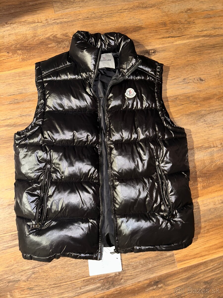 Cierna designer moncler vesta black vest top kvalita