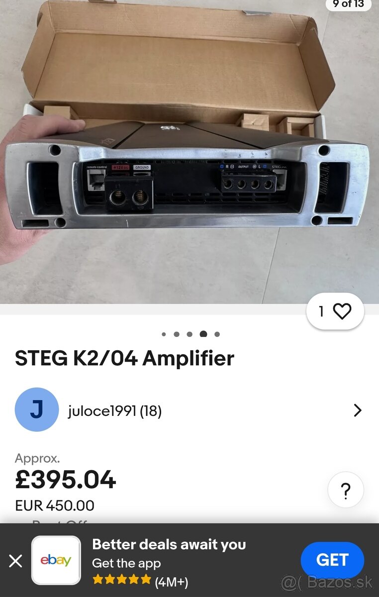 Subwoofer zosilnovac STEG K2 02