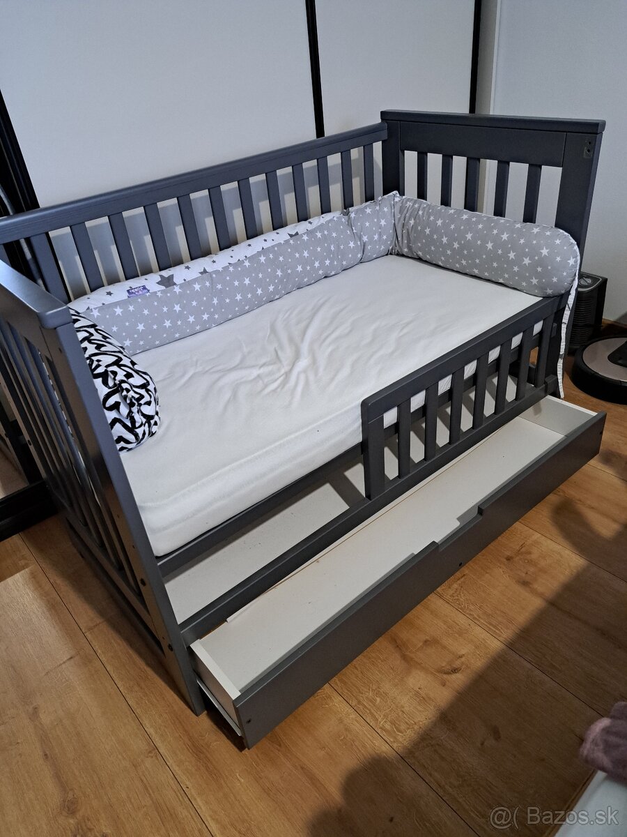 Znížená cenaKLUPS detská postieľka + matrac