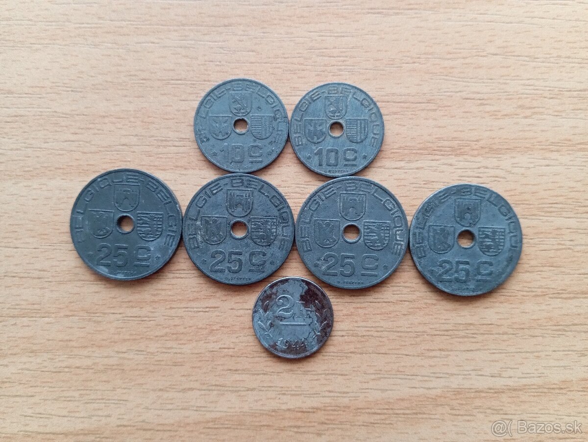 Belgické staré mince 1