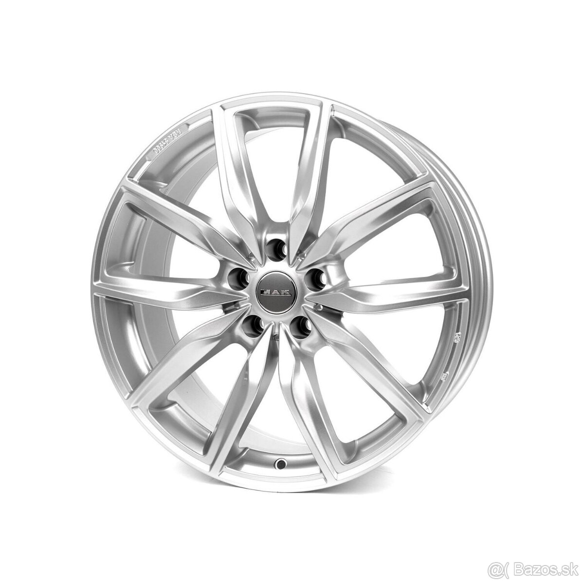 Strieborné MAK ALIANZ disky 5x120 R20 9J ET35