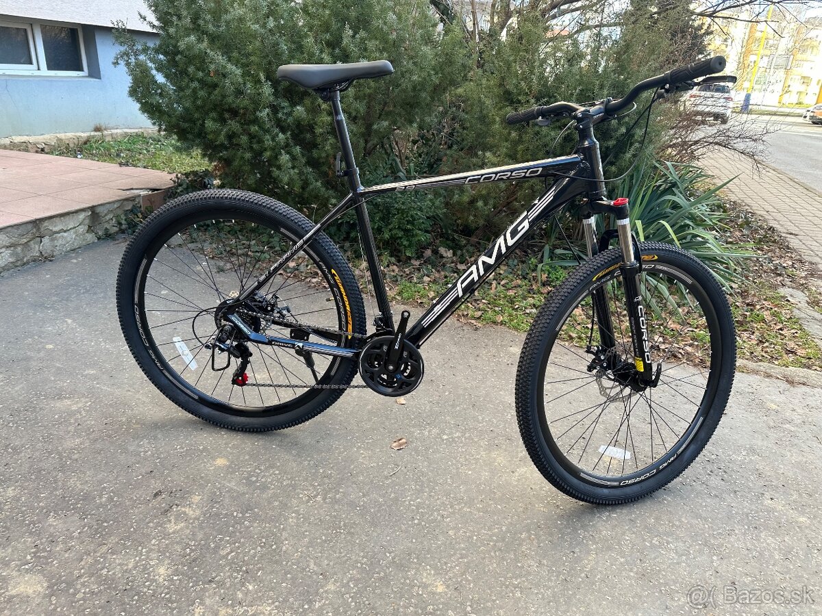 AMG hliníkový horský bicykel novy