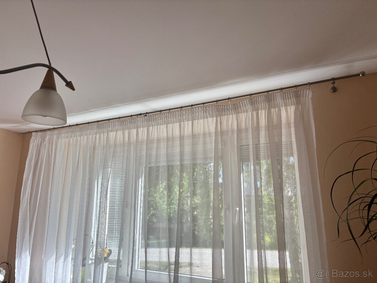 Garniža 320 cm nerez matná (3 ks)