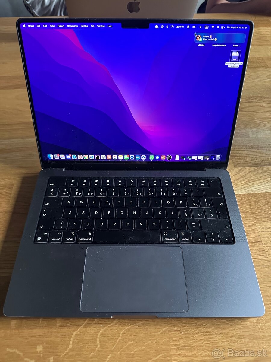 MacBook Pro 14″ M2 Pro Grey za 16″ Silver min. M2