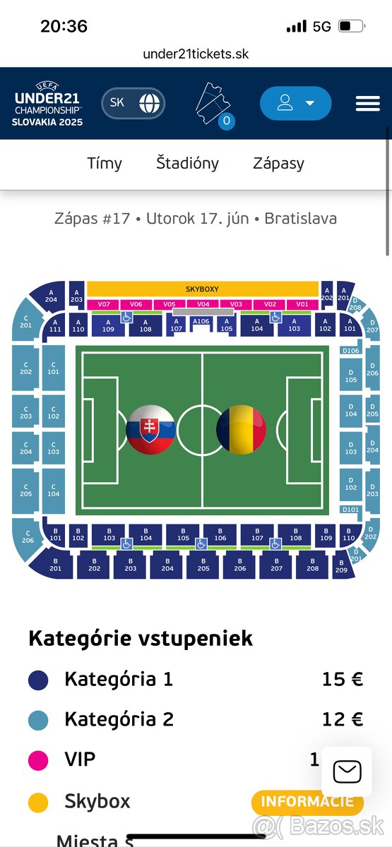 Slovensko - Rumusko listly euro 21