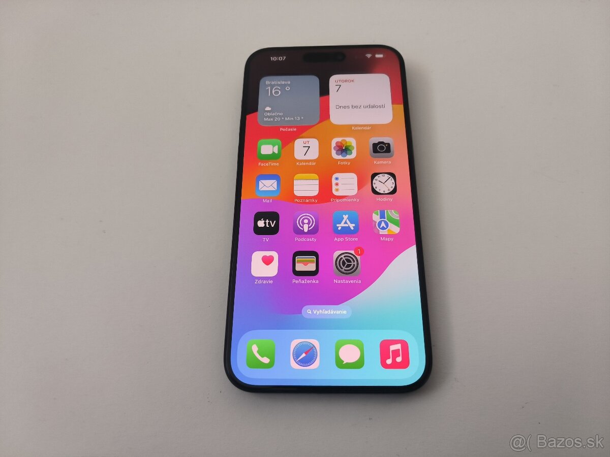apple iphone 15 PRO MAX 256gb Black Titanium / Batéria 86%