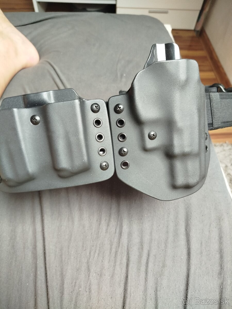 CZ 75 b 9mm luger puzdro kydex pravé+zasobnikove