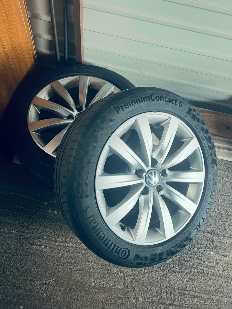 Orig. AUDI 5x112 R17 + zimne 225/50 R17 ContiWinter Contact