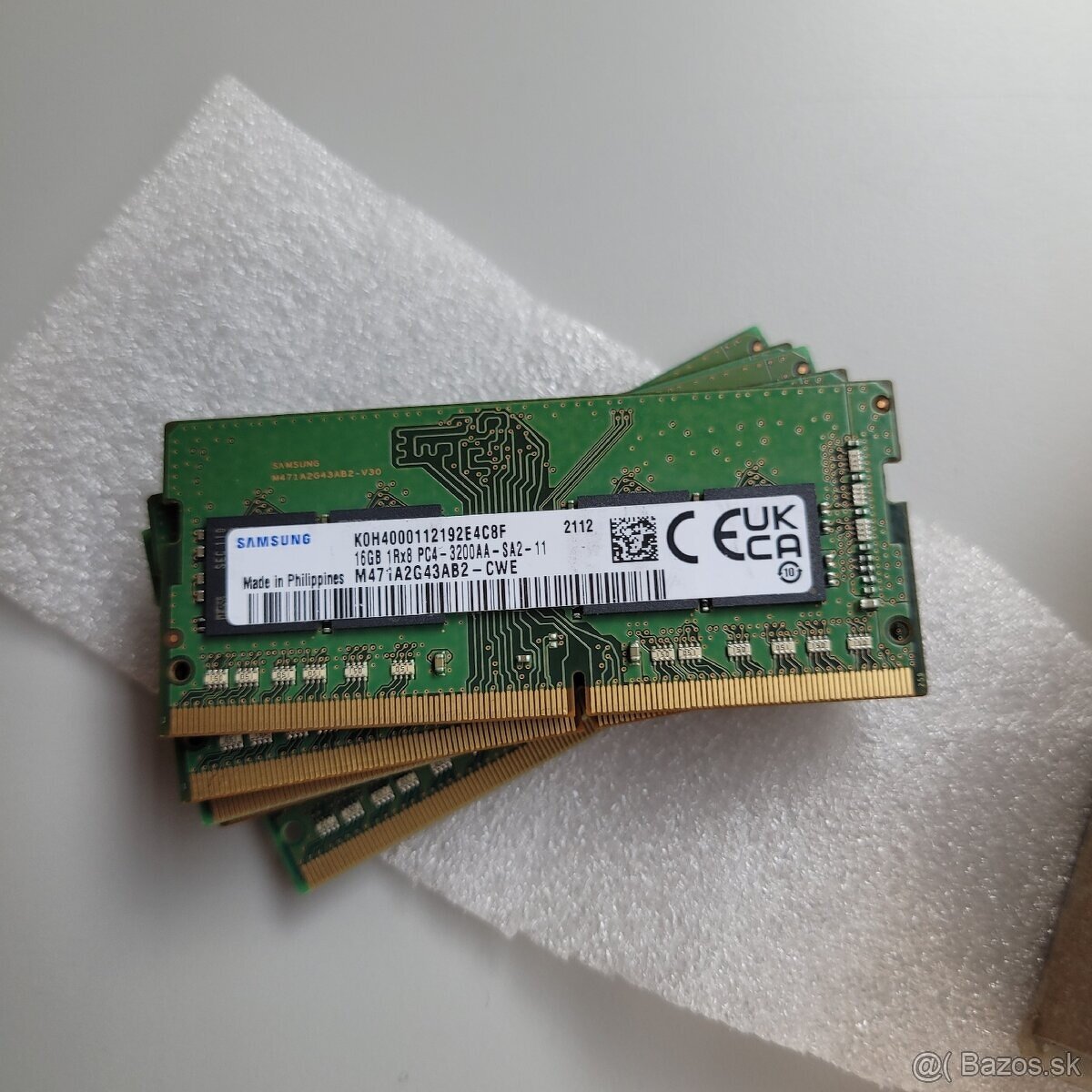 ram 16 GB moduly Samsung 3200 Mhz ddr4