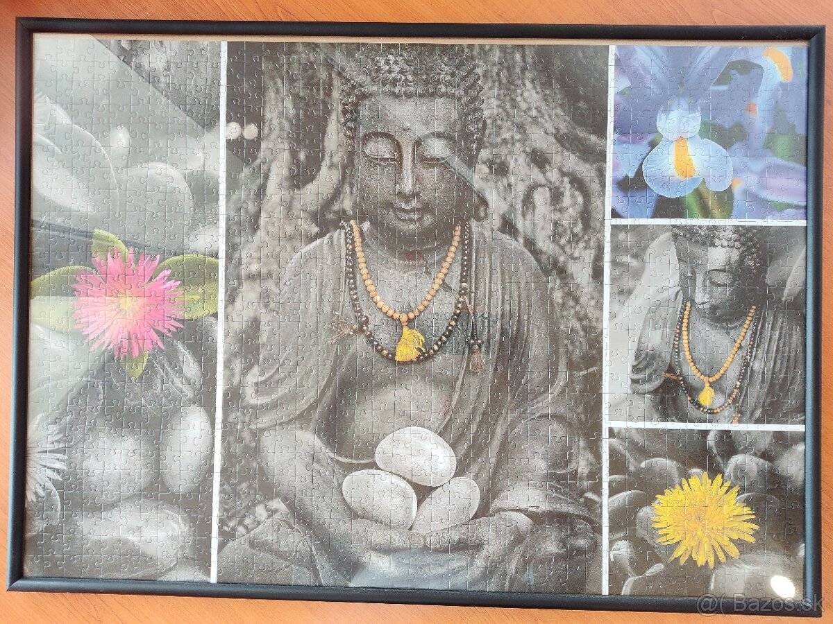 Puzzle 6 / 9: Budha + rám 50x70 so sklom