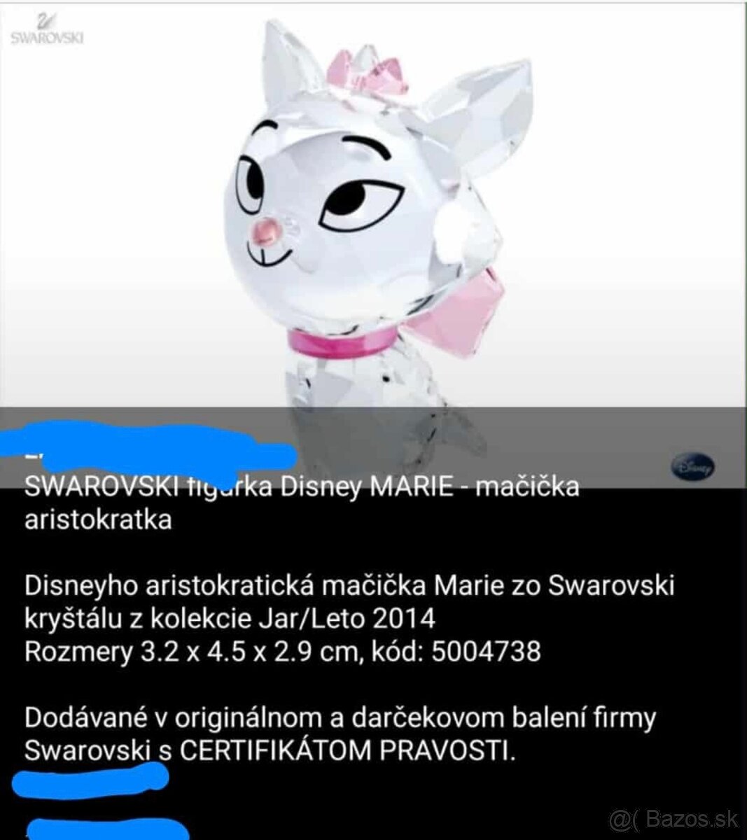 Kryštálové figúrky Swarovski - originál