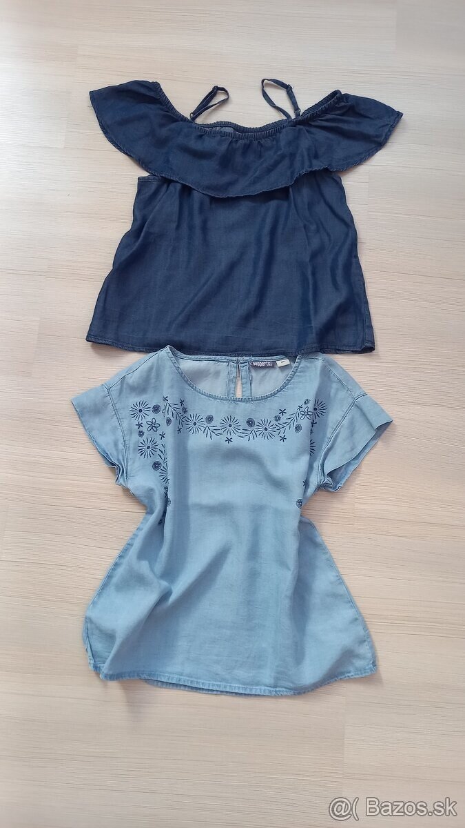 Dievčenská riflová blúzka