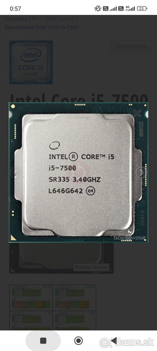 Intel® Core™ i5-7500 Procesor