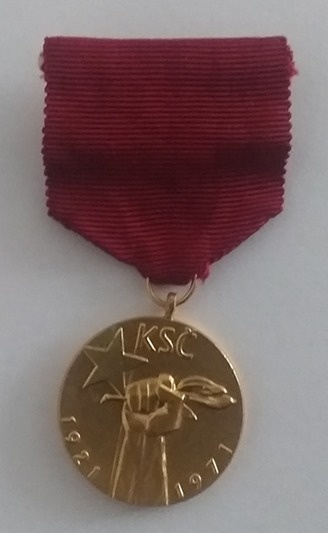 Vyznamenanie - KSČ - 1921 - 1971
