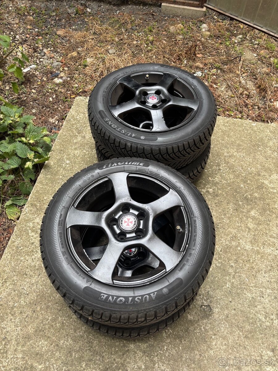 5x100 disky + 185/60 R15 celoročne
