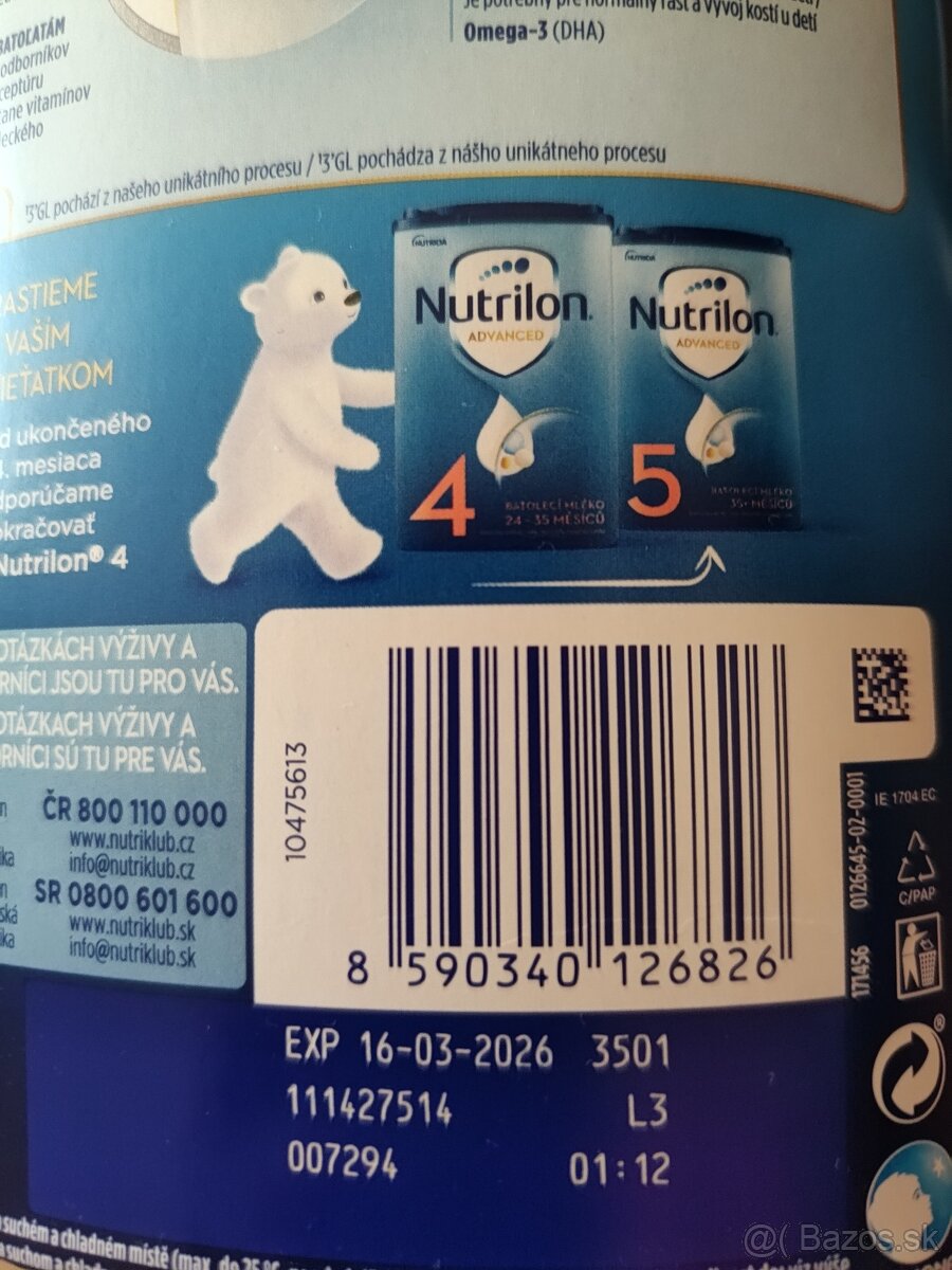 Nutrilona advanced 3 nove