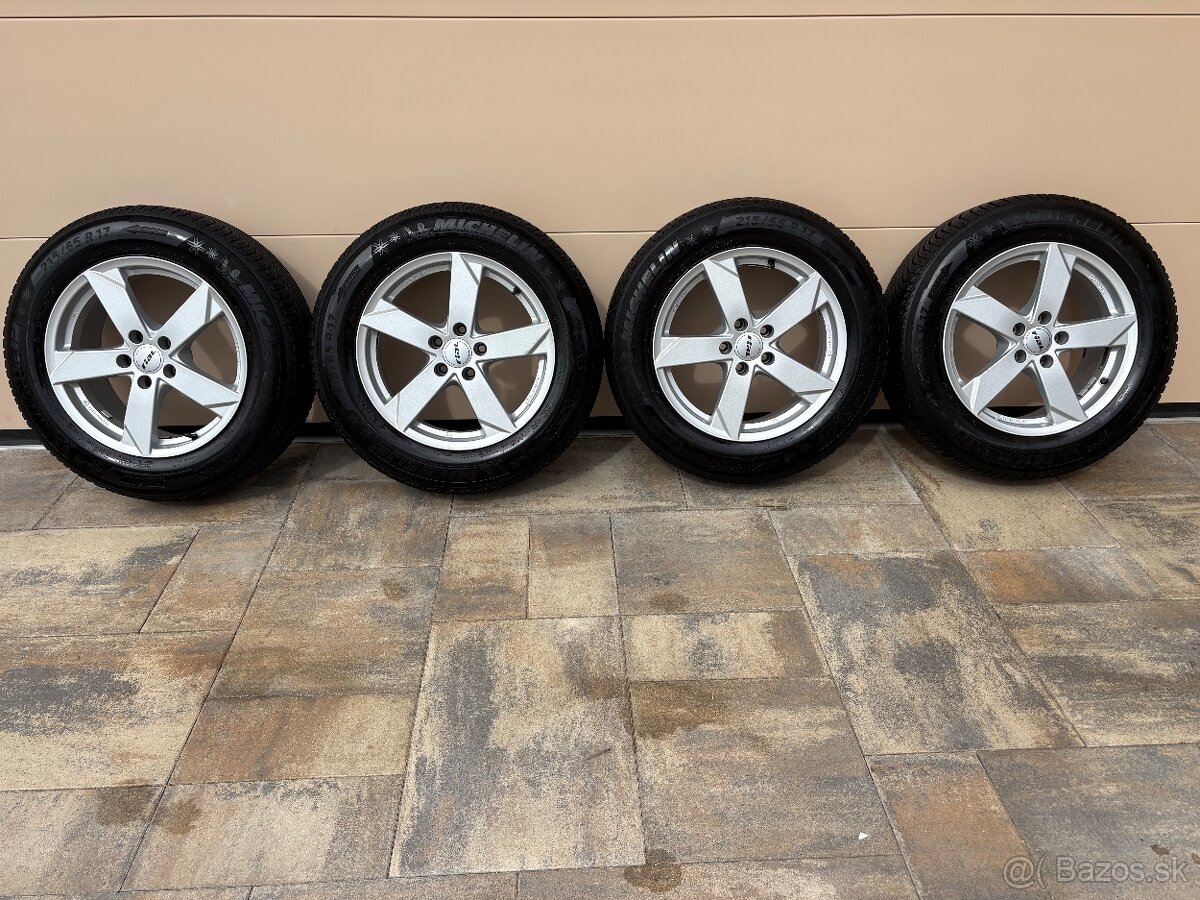 ZIMNÁ SADA 5x112 R17 + ZIMNÉ PNEU MICHELIN 215/65 R17