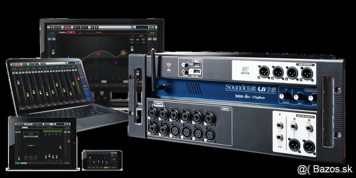 PREDAM/VYMENIM SOUNDCRAFT UI16 DIGITAL TOP STAV S PUZDROM
