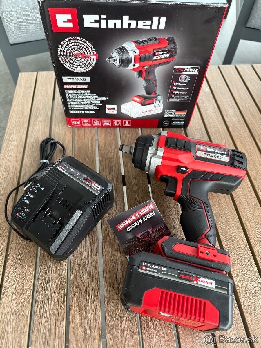 rázová uťahovačka EINHELL 18V