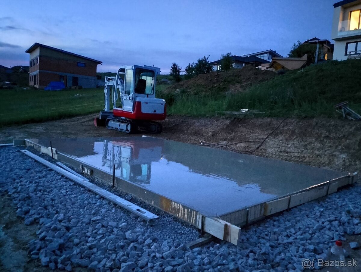 Zemné práce – Bager, minibager – okres Trenčín a okolie