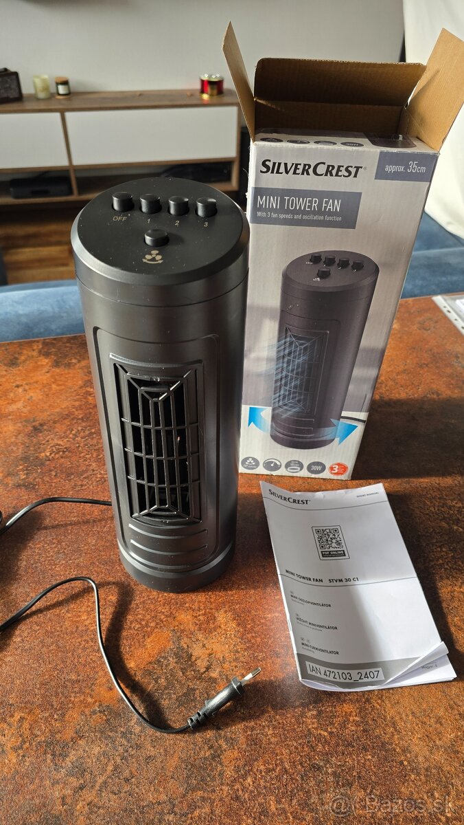 Predám Vežový miniventilátor STVM 30 C1