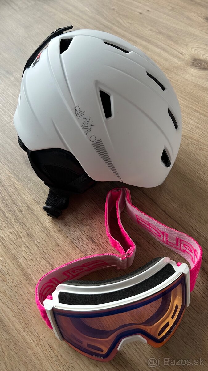 Lyžiarska prilba a okuliare - dievčenská / dámska