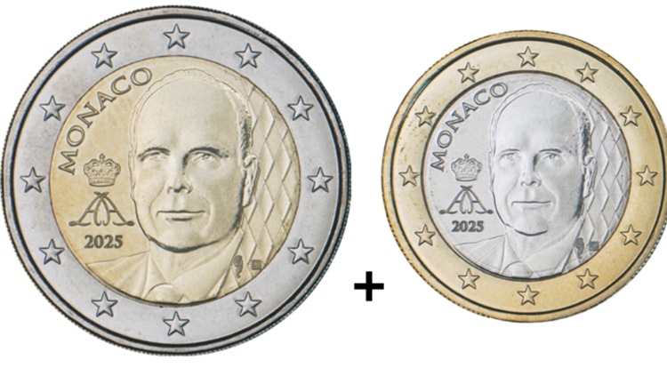 Monaco 2025 -1€+2€ s novým motivom