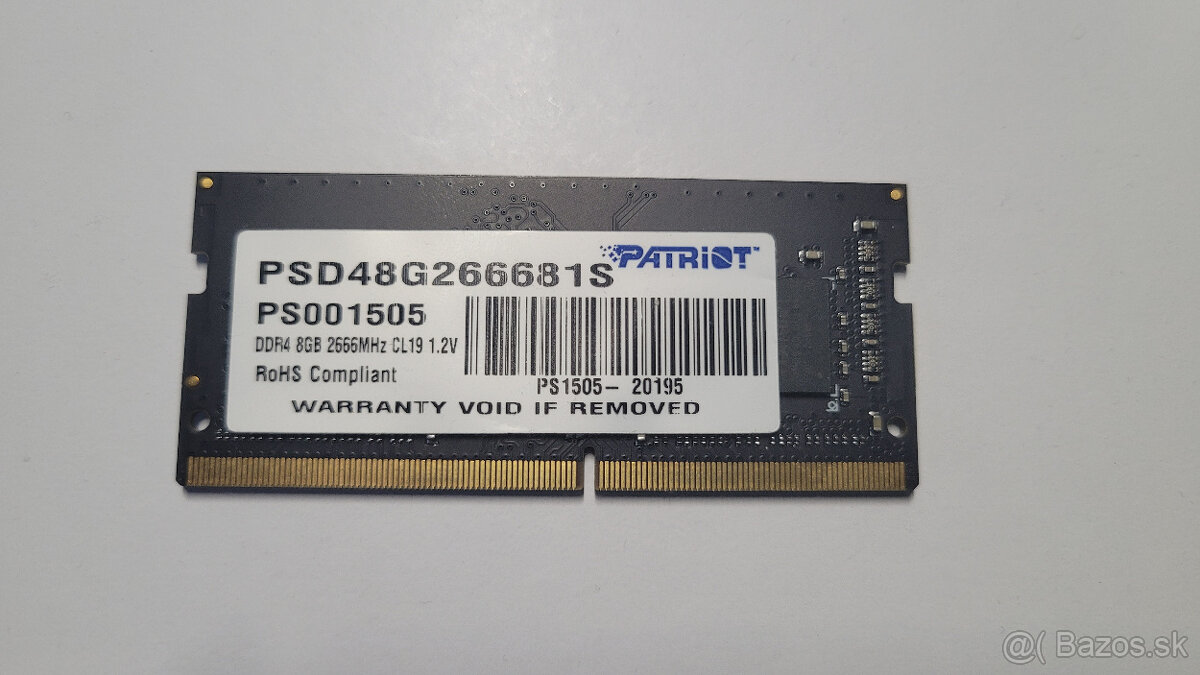 8GB DDR4 SO-DIMM Patriot 2666MHz CL19