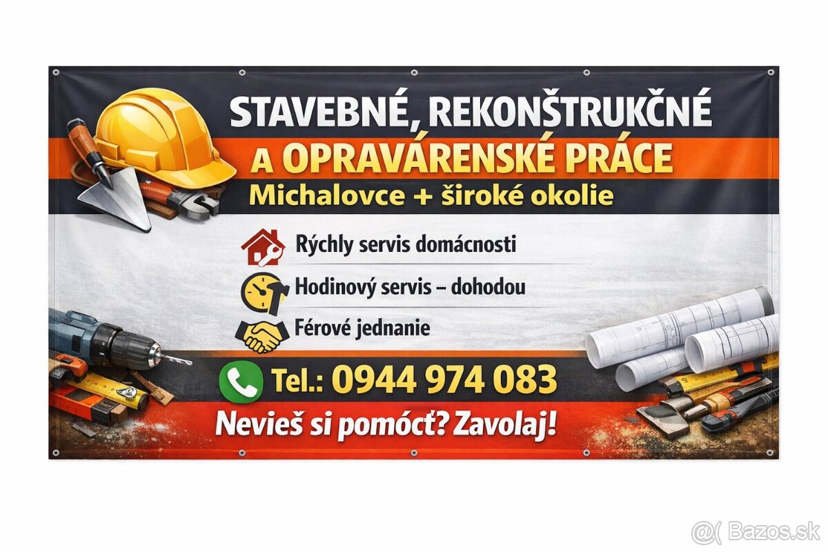 Rekonštrukčné a opravárenské prace