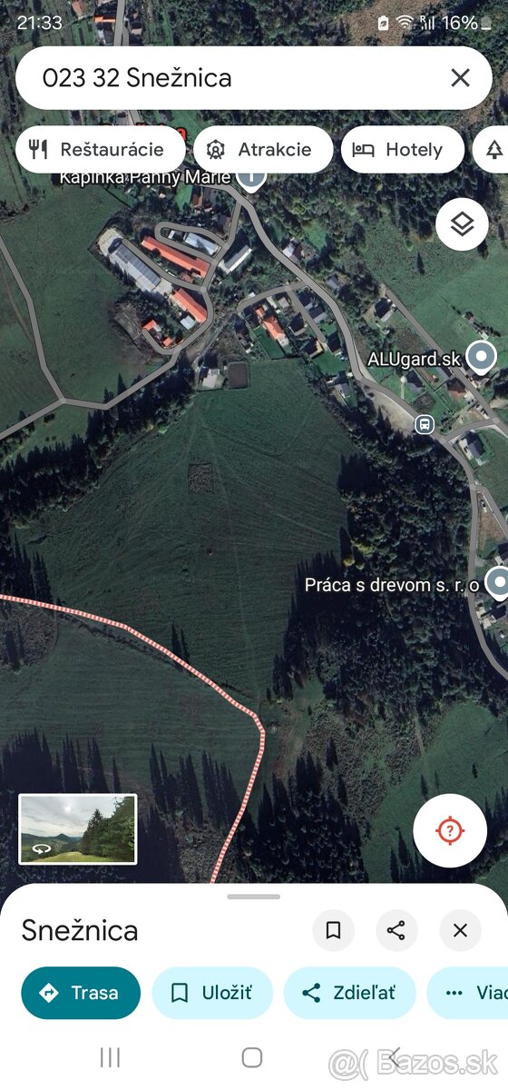 Predam pozemok Snežnica 850m2