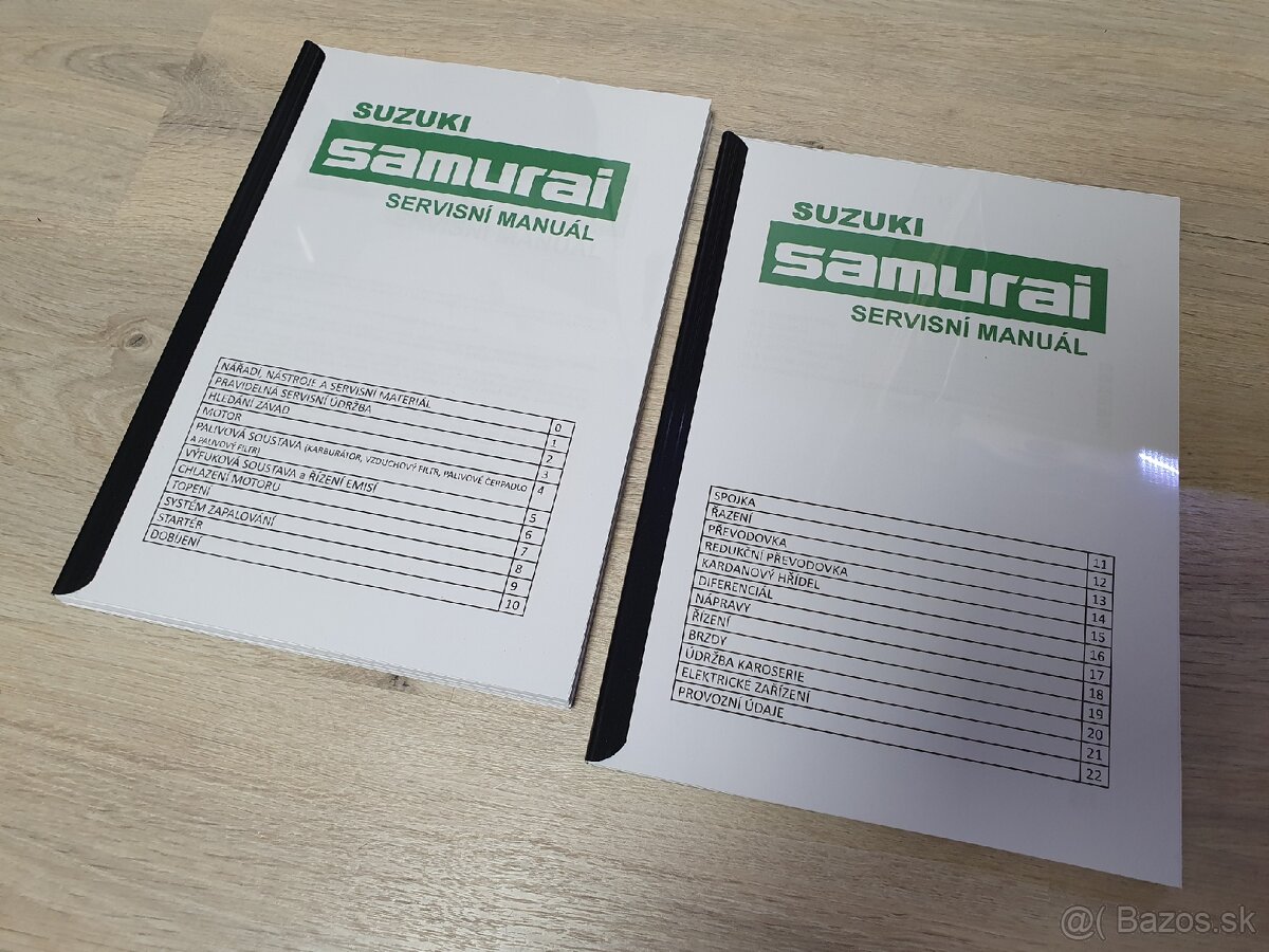 Suzuki Samurai 1.3 - servisný manual