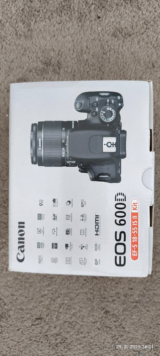 📸 Canon EOS 600D KIT + bohaté príslušenstvo
