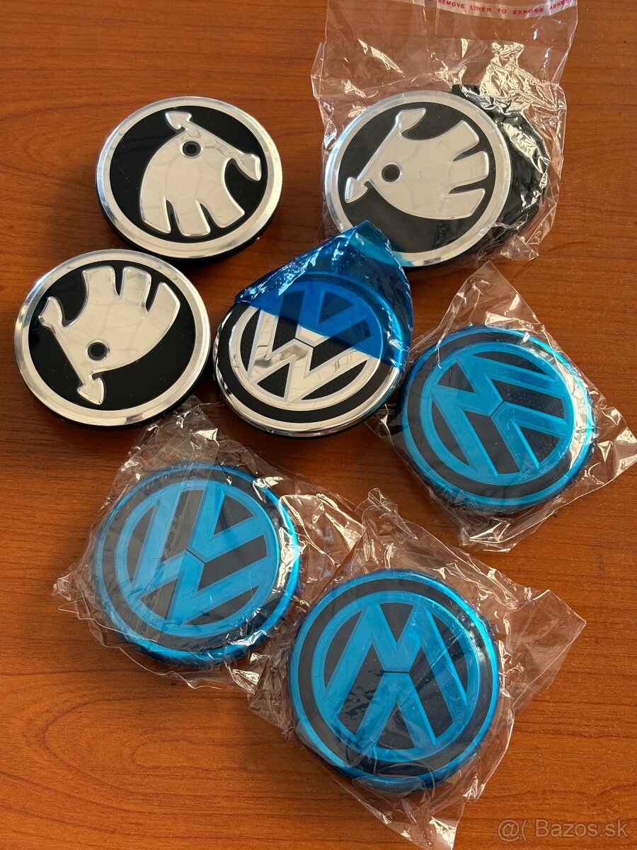 Stredové krytky kolies VW Škoda