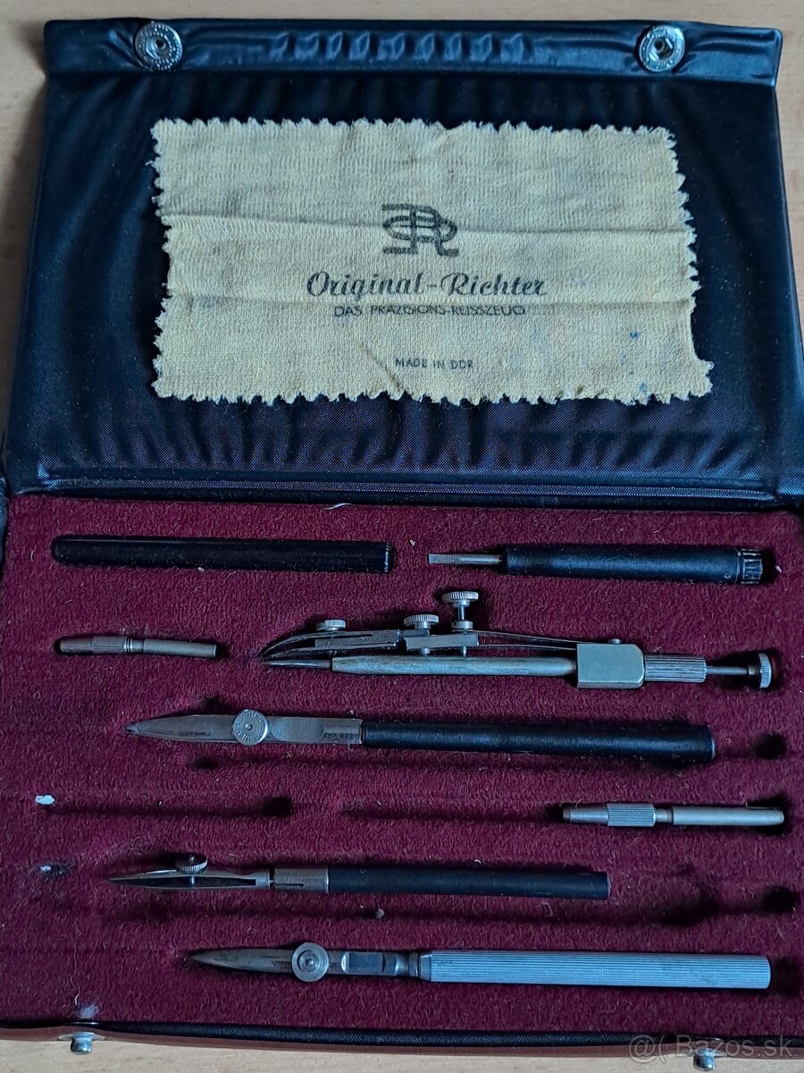 Rýsovací souprava ORIGINAL–RICHTER Das Präcision, DDR