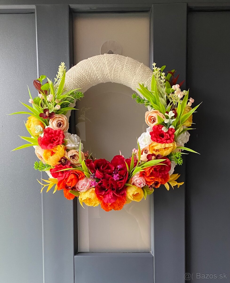 Veniec na dvere Celoročný VENIEC Jarný Letný Venček CV8