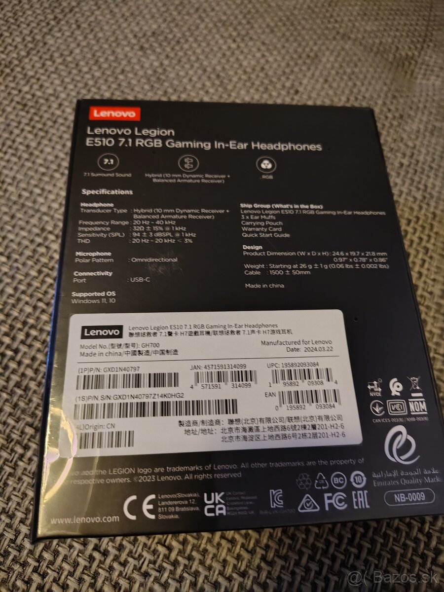 Lenovo herné slúchadlá