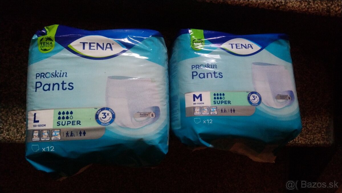 inkontinencne nohavicky Tena Pants, velkost M a L