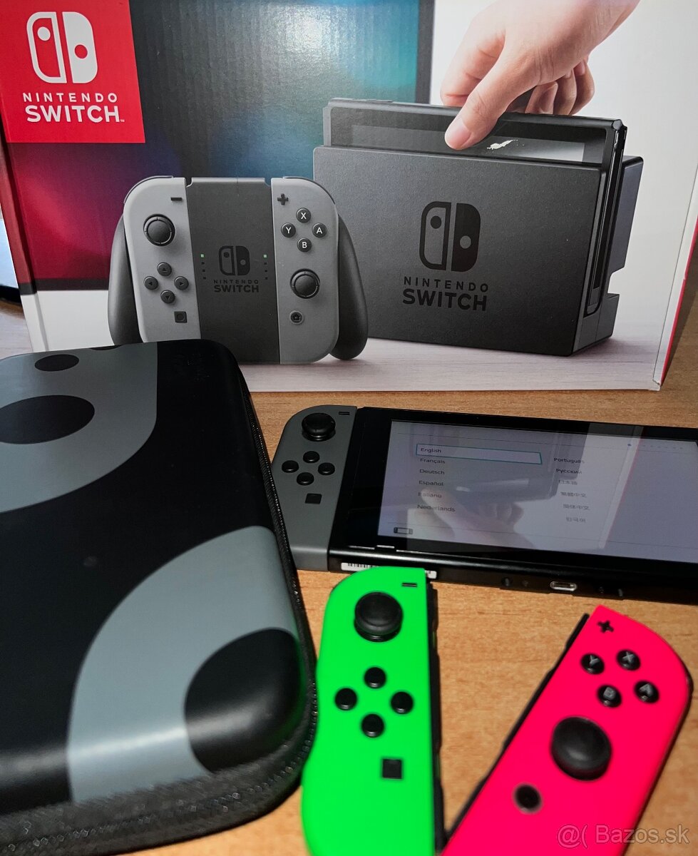 Nintendo Switch V2 + príslušenstvo – 1. majiteľ