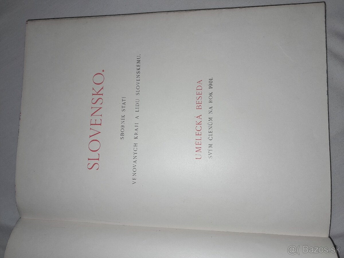 Slovensko,,Sborník stati věnovaných kraji a lidu slovenském