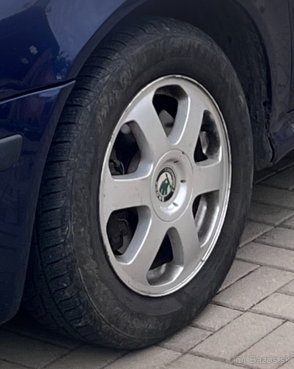 5x100 R15 + zimné pneu 195/65R15
