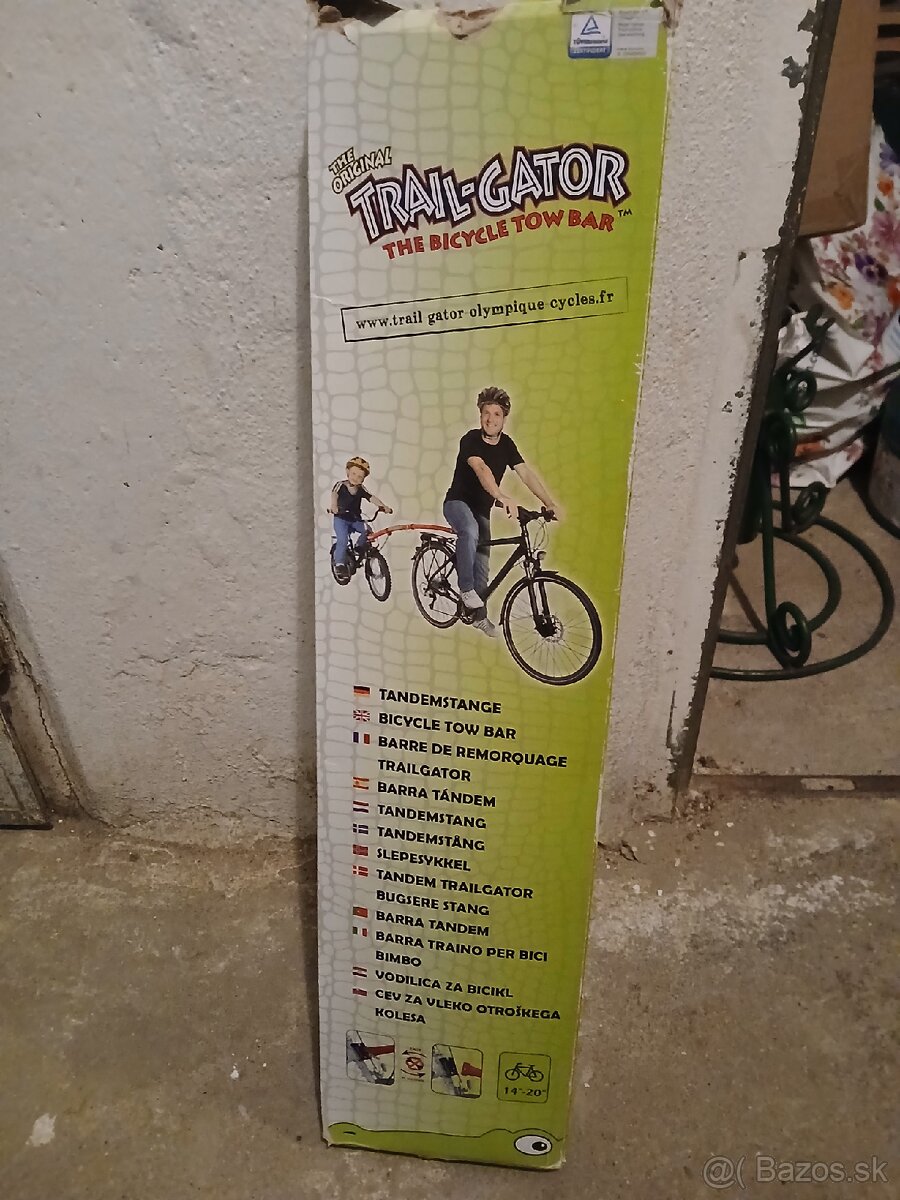 Tandem na bicykel na ťahanie deti